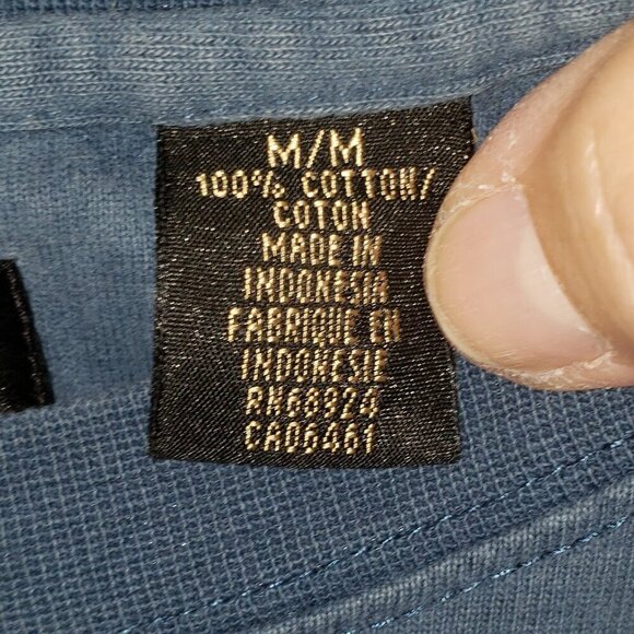 AXIS LA Men's Blue Long Sleeve Mock Turtleneck Size M - Picture 6 of 6